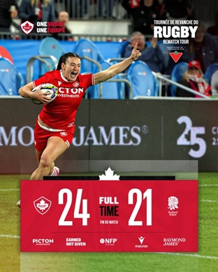 Nationale Rugby Canada v England - October 16th 2026 - BC Rugby News